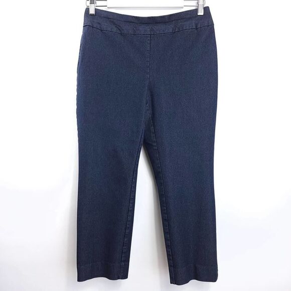 Chico's Dark Blue So Slimming Brigitte Crop Jeans - Picture 1 of 9